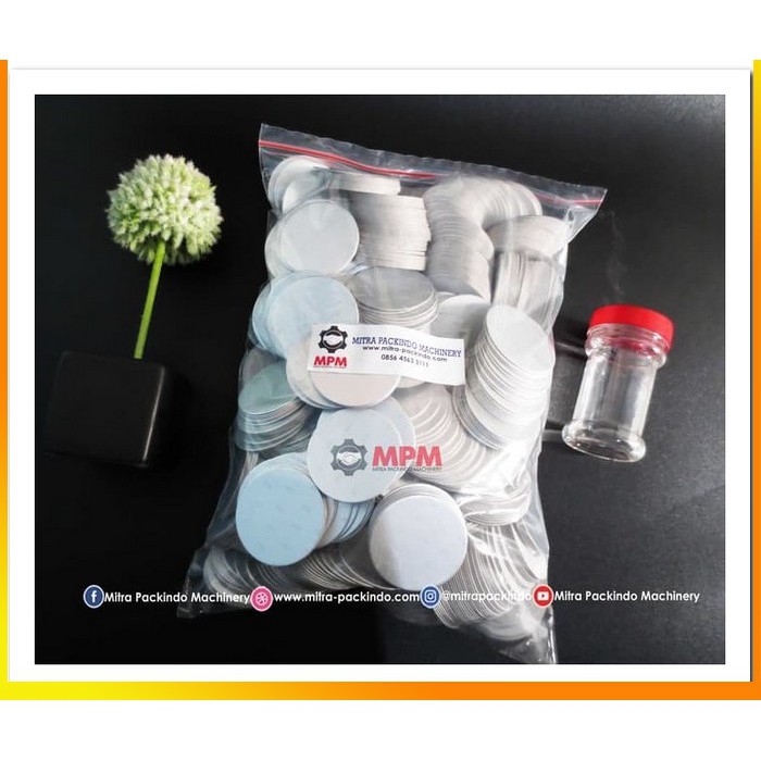 MS - Segel Induksi 5/ Kertas Alufoil Sealer Botol Sambal Plastik
