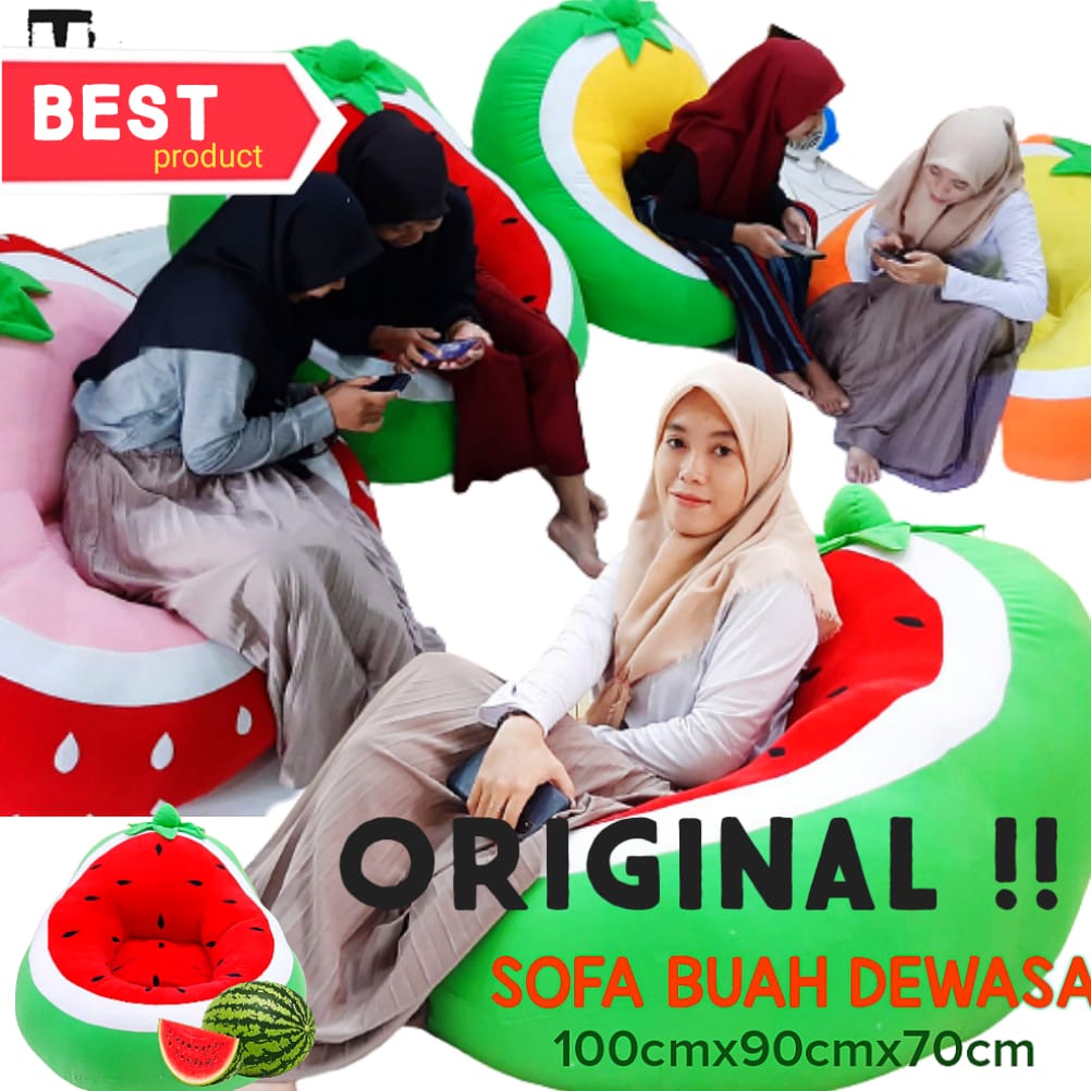 Sofa Karakter Buah Dewasa Ukuran 1m Harga Reseller Kualitas Terjamin Original