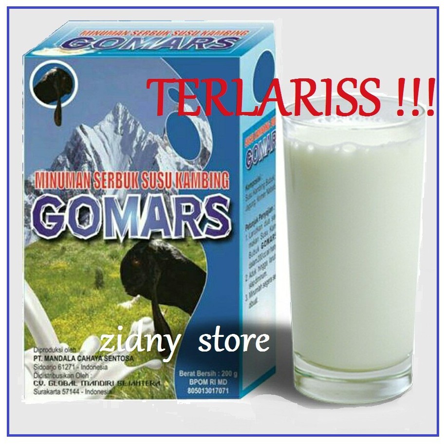

DISTRIBUTOR GOMARS box 4rasa - susu kambing etawa bubuk anak dan dewasa 200gram - GOMARS -KALSIGO - ALGHONAM - Pengganti susu sapi