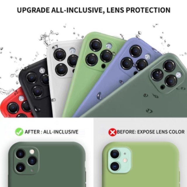 For iPhone12 13 Pro Max Mini Liquid Silicone Soft Case Full Camera Protection cover casing for iPhone12 iPhone13