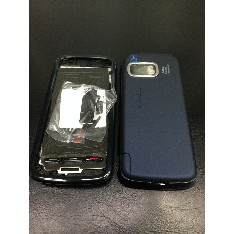 [termurah] Casing Nokia 5800 Xpressmusic Ori China Fullset+Tulang Biru Dongker