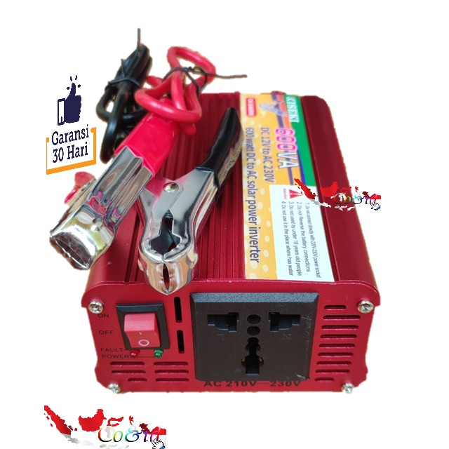 PERUBAH ARUS AKI-DC KE LISTRIK-AC - POWER INVERTER 350w , 600w , 660w KISEKI