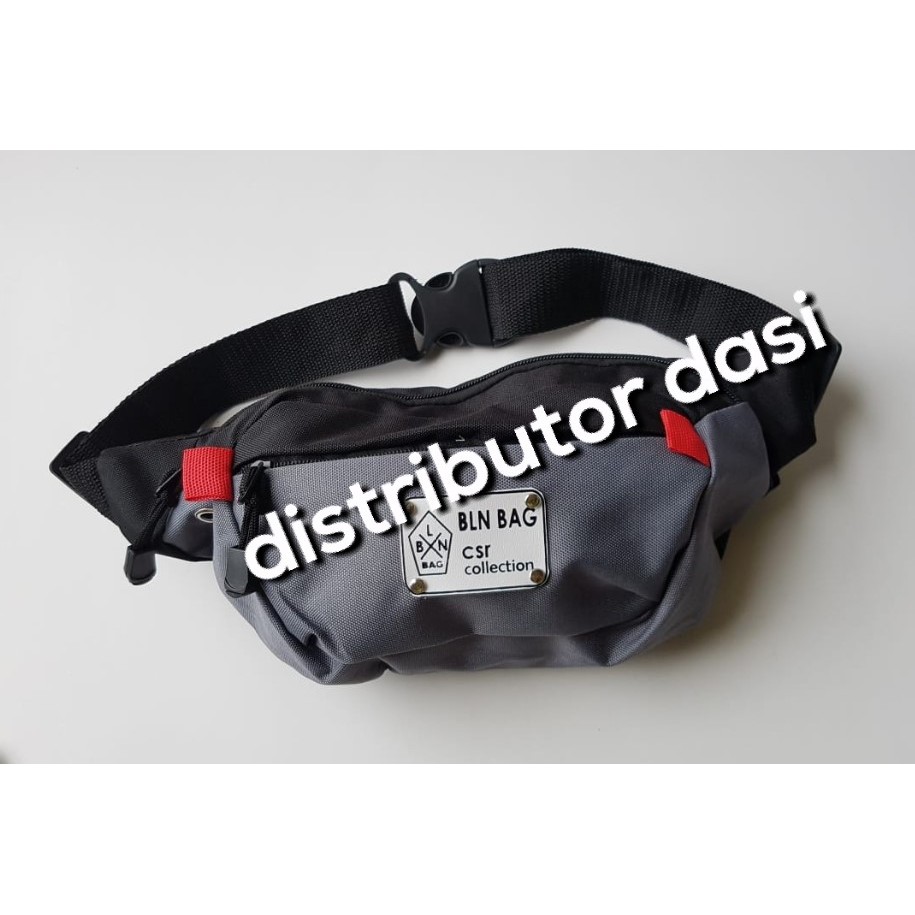 Tas Waist Bag Pria/Wanita Selempang Distro Oval ojol pinggang  distributor dasi