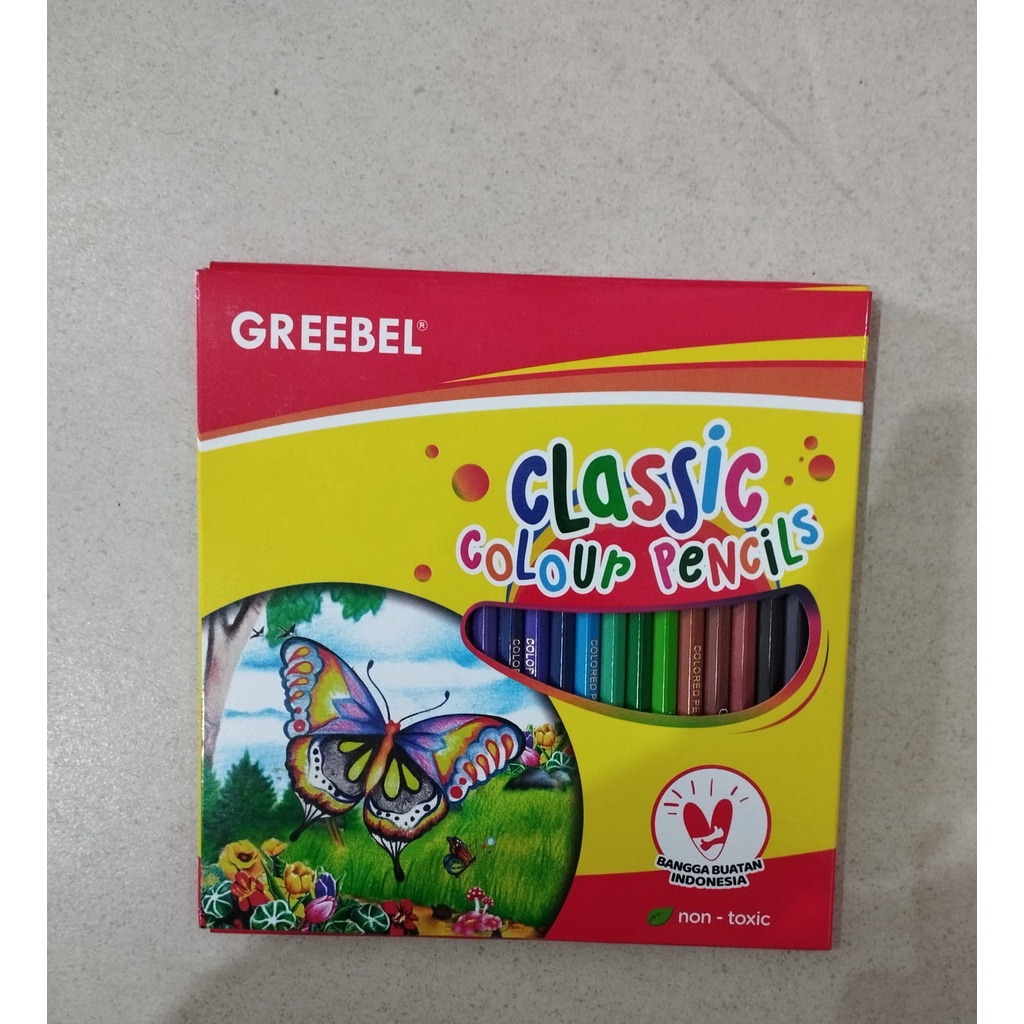

Pensil Warna Panjang Greebel 24 Warna Classic