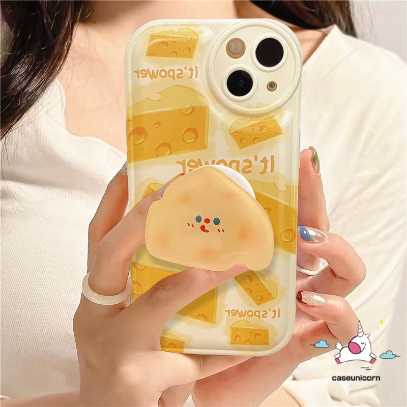 Soft Case Desain Kartun Keju 3D Untuk iPhone 11 14 13 12 Pro MAX 6 6s 7 8 14 Plus XR X XS MAX SE 2020