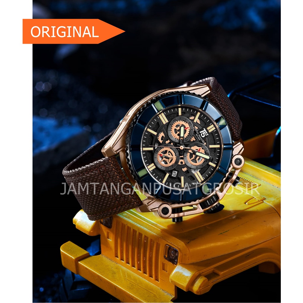 TERMURAH T5 H 3797G 3797 Original jam tangan pria chrono water berenang MURAH BAGUS