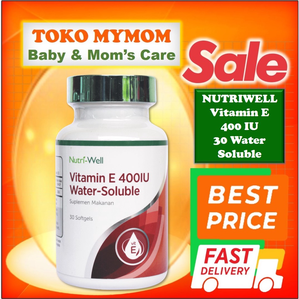 [BPOM] Nutriwell Vitamin E 400-IU Isi 30 Softgel  / Nutri-Well Vitamin E / Vitamin Daya Tahan Tubuh / MY MOM