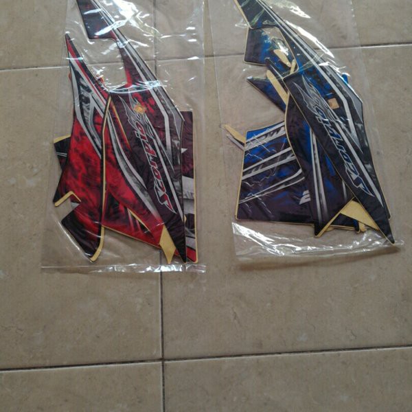 Striping Stiker Les Body New Scorpio Z 2012