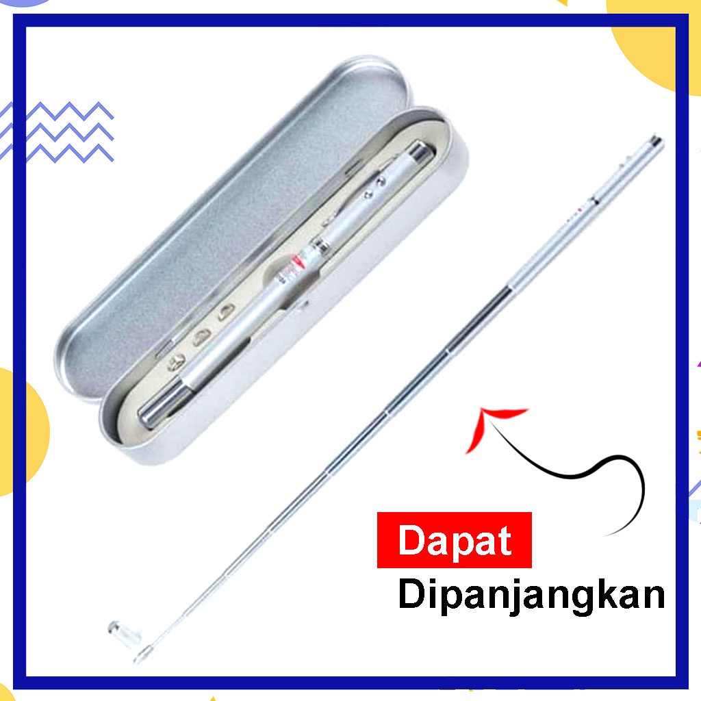 Pulpen Pointer Box Premium Presentasi Pena 5 In 1 Laser Pulpen Pen Exclusive Pena Laser Pointer Box Premium Presentasi Stik Komando - Pulpen Dengan Box Mewah