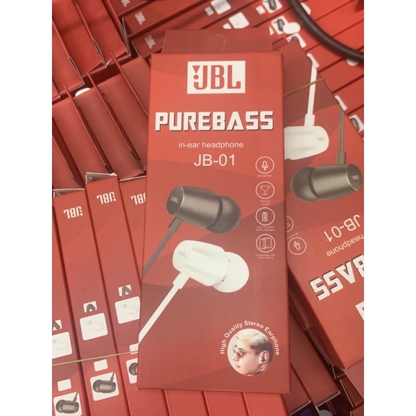 Handsfree JBL JB01 / Jb-01 Super Bass Headset Earphone