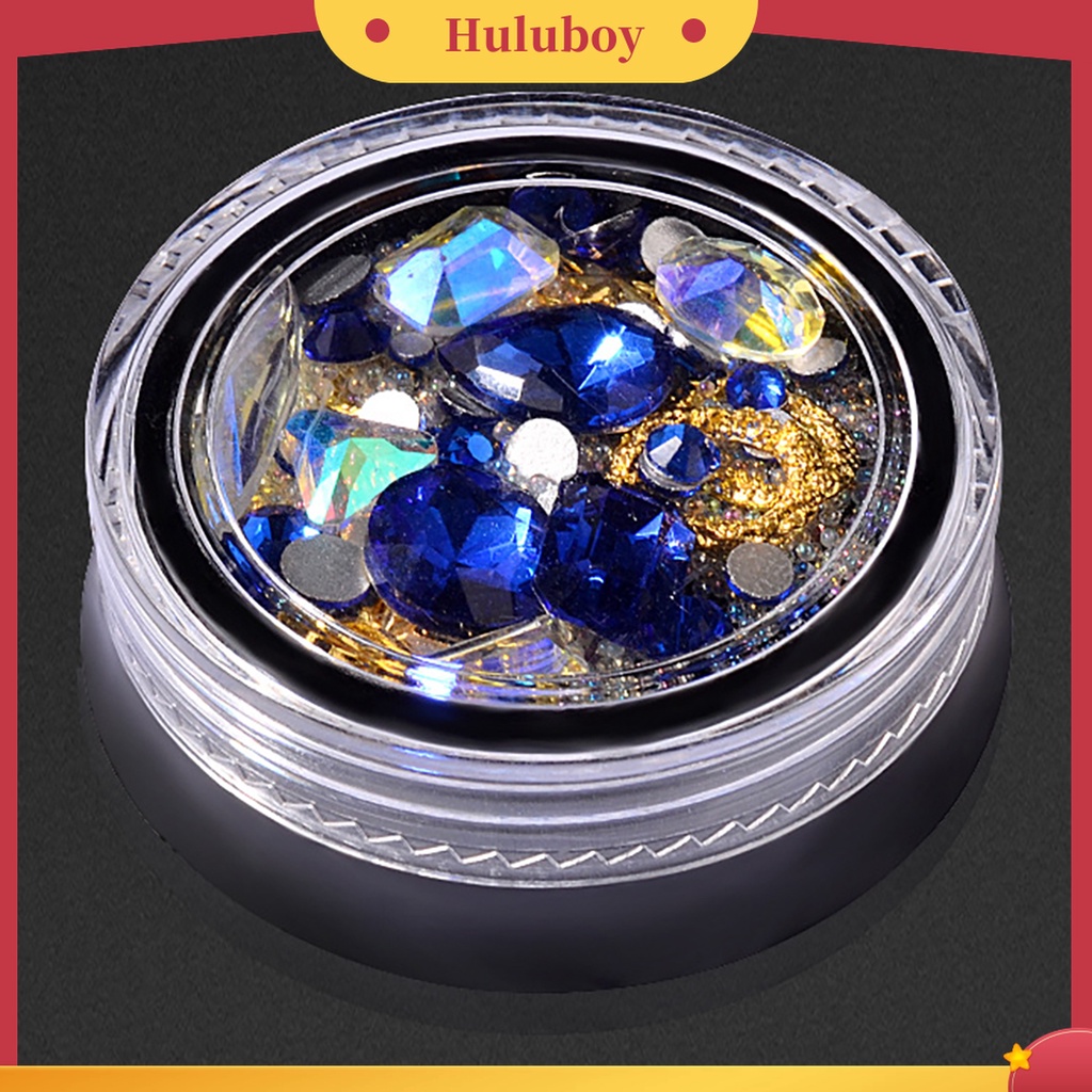 Huluboy Huluboy♡ Manik-manik Berlian Imitasi 3D Warna-Warni Untuk Dekorasi Nail Art