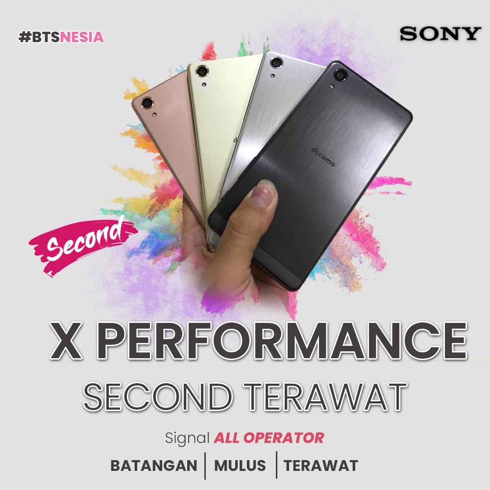 SONY SECOND DOCOMO SPEK XPERIA X PERFORMANCE 3/32 GB MULUS TERAWAT