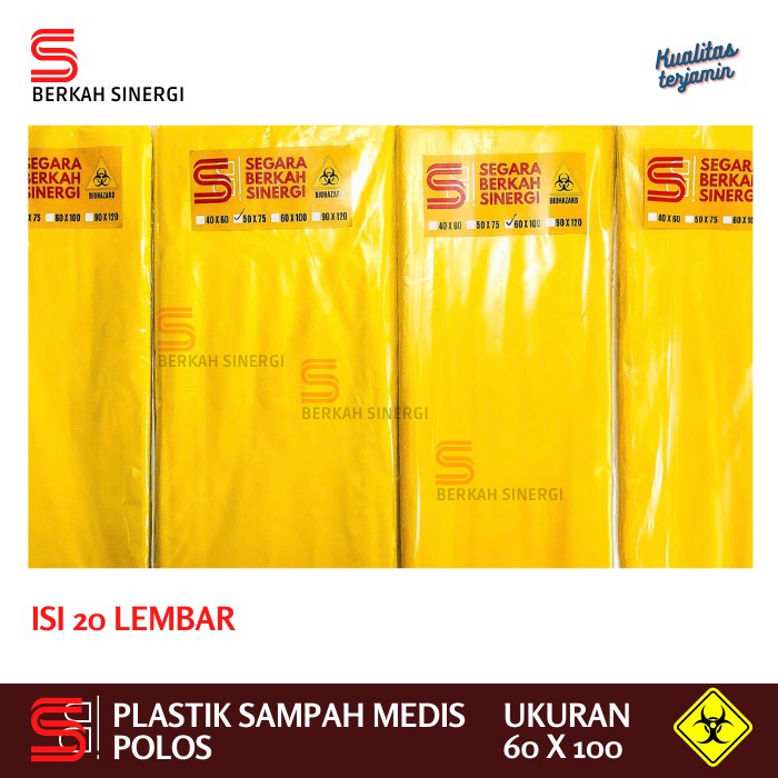 Plastik sampah Medis 60 x 100 (kuning)