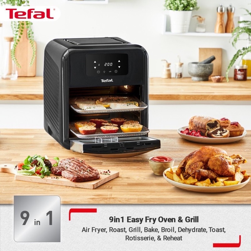 Tefal Digital Easy Fry Oven & Grill FW501 9in1 Air Fryer - Oven Panggangan Multifungsi