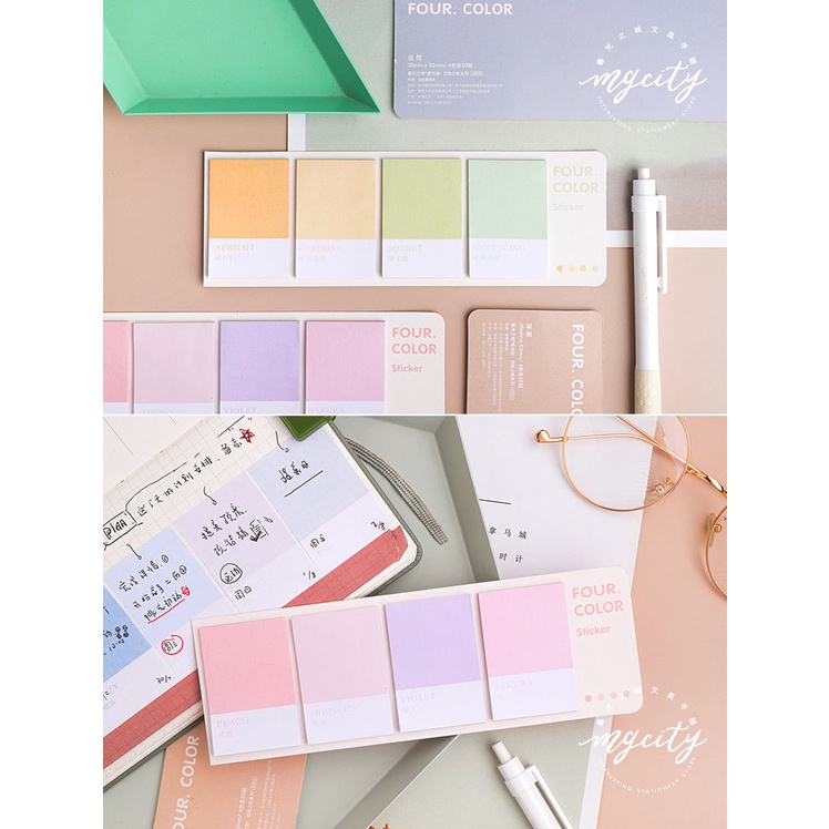Winzige Sticky Notes Aesthetic Buku Memo Stiky Note Pastel To Do List Buku Alat Tulis Sekolah-5