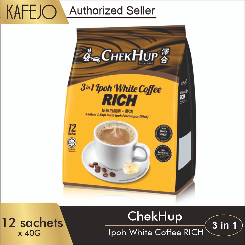 

ChekHup 3in1 Ipoh White Cofee King 40 gr / 15 sachet Kopi Gula Krimer