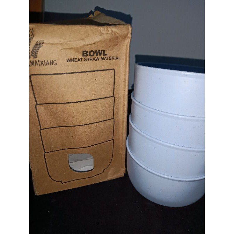 4 Set Mangkok Jerami Gandum