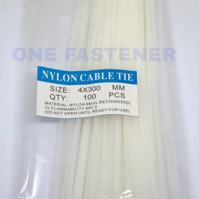 Kabel Ties Cable Tie Kabel Tie 4X300 mm 30cm PUTIH 100pc