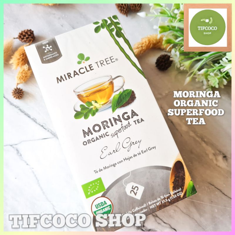 

MORINGA ORGANIC SUPERFOOD TEA EARL GREY 25 TEA BAGS
