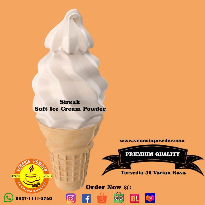 

SOFT ICE CREAM RASA SIRSAK TERLARIS 1KG-BUBUK ES KRIM SIRSAK 1KG-BUBUK ES KRIM