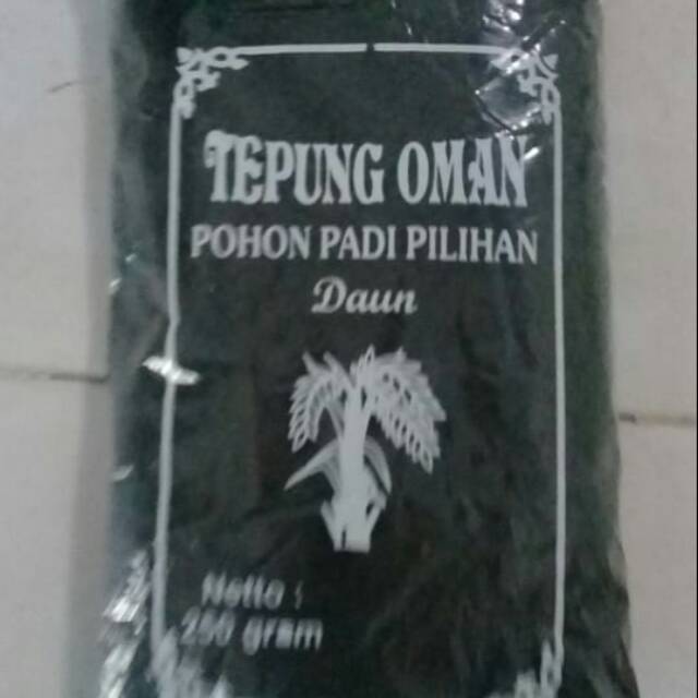 

Tepung oman / bubuk abu merang + tepung bumbu tahu aci asiyah