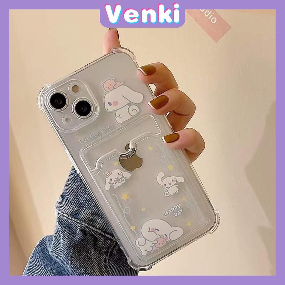 iPhone Case Card Case Silicone Soft Case Clear Case Photo Storage Card Holder Camera Full Coverage Protection Airbag Shockproof Case Cartoon Cute Style For iPhone 13 Pro Max iPhone 12 Pro Max iPhone 11 Pro Max iPhone 7 Plus iPhone XR XS MAX Pro 12 XS 11