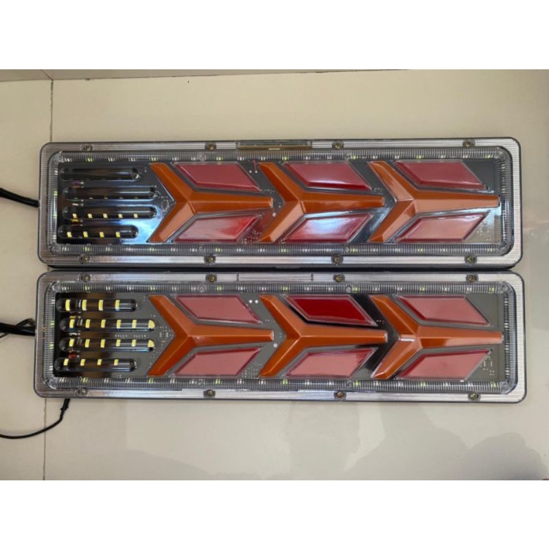 stop lamp lampu truk 24 volt model 3 panah new