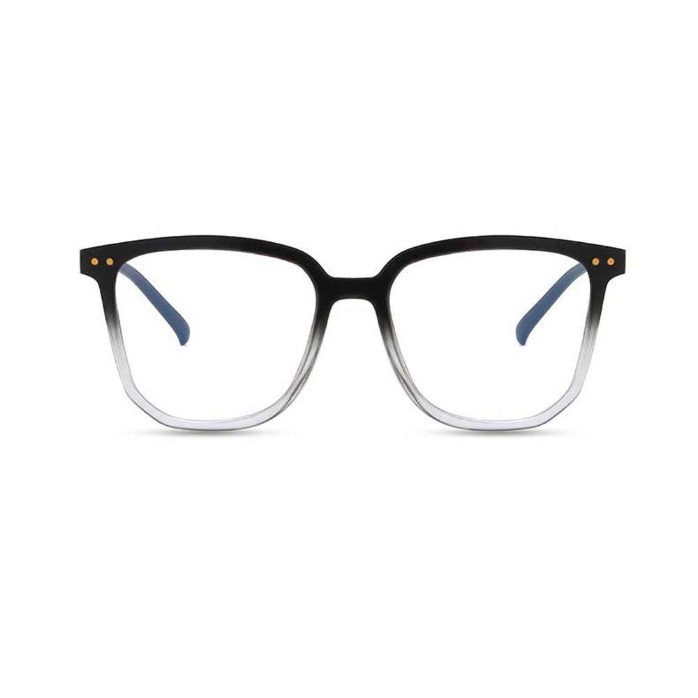 Mxbeauty Kacamata Anti Blue Light Minimalis Untuk Pria Kacamata Lensa Bening Bingkai Hitam Korea Komputer Eyewear Square Men Eyeglasses