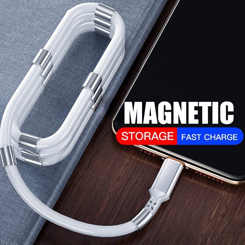 Kabel Data Magnetic 1.2Meter Micro USB / Type C For Android &amp; iPhone