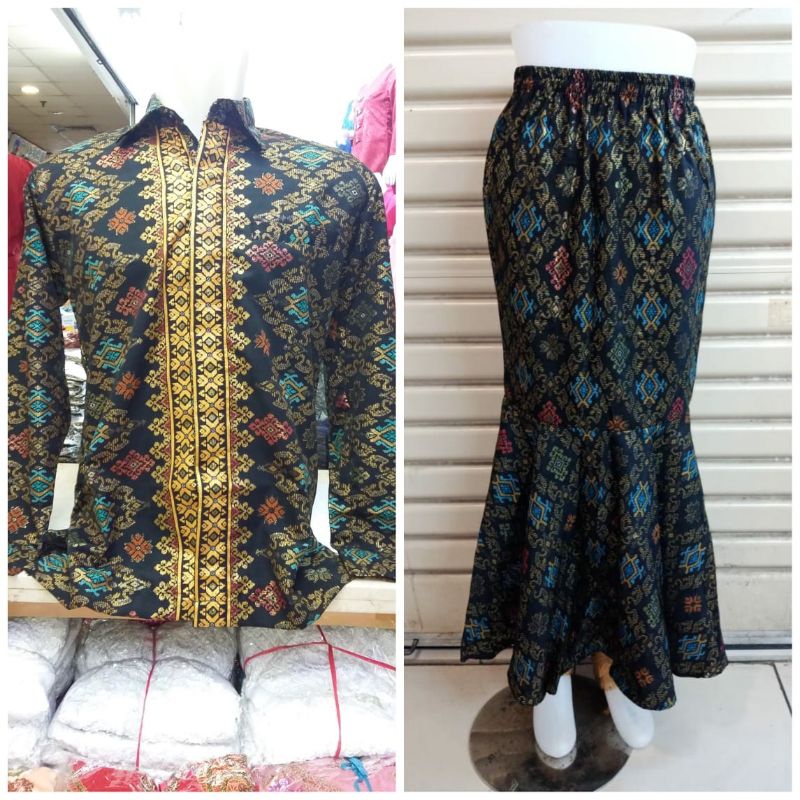 IndahKebaya | 50+ MOTIF / COUPLE ROK DUYUNG DAN KEMEJA PANJANG / COUPLE BATIK KEBAYA / VARIASI WARNA