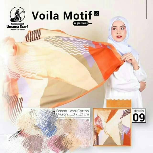 Segi4 Kerudung umama /kerudung lasser cat motif