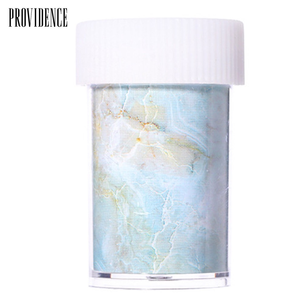 Providence Marble Stained Starry Nail Art Sticker Pink Blue Foil Manicure Transfer Decals