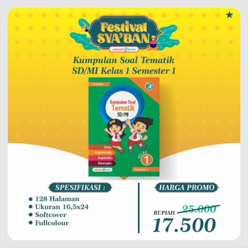 Kumpulan Soal Tematik SD/MI Kelas 1-6