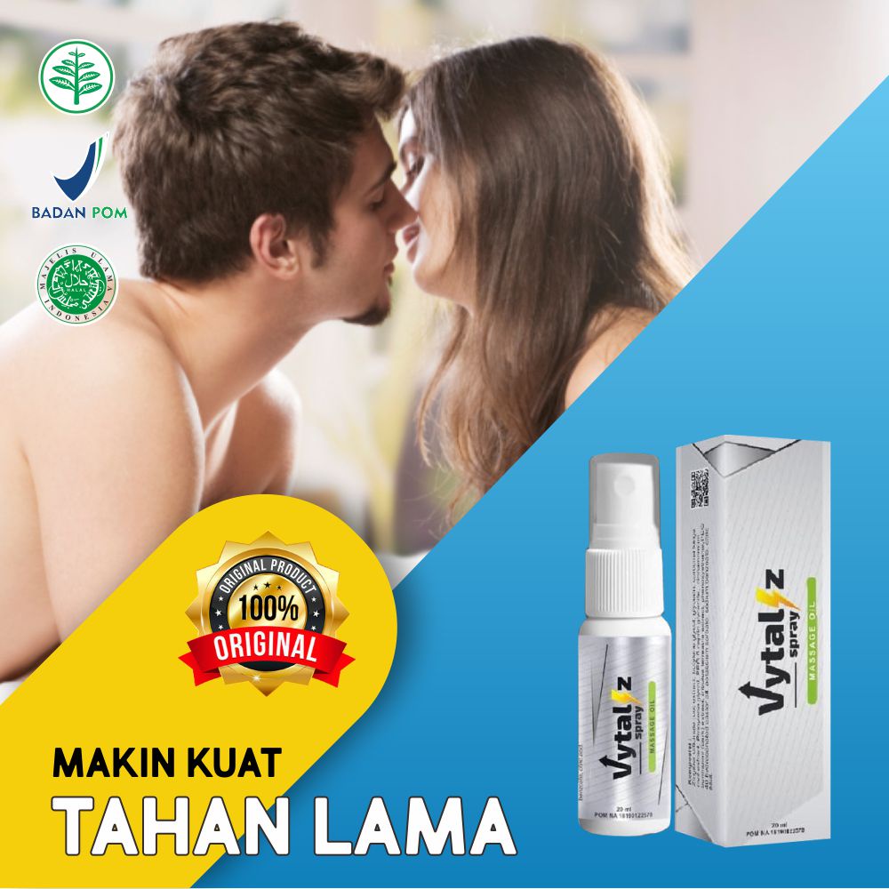 Obat Herbal Vytaliz Spray kuwat pria Tahan Lama POM NA 18190122577 ISI 20 ML 100% Original