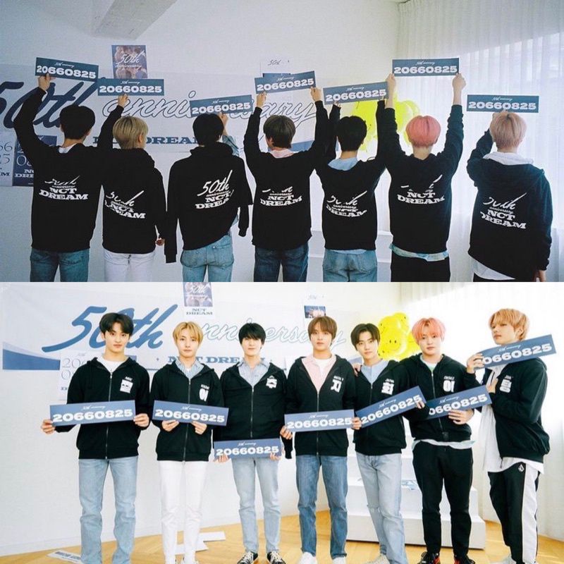[READY STOCK] Hoodie NCT DREAM 50Th Anniversary BORDIR