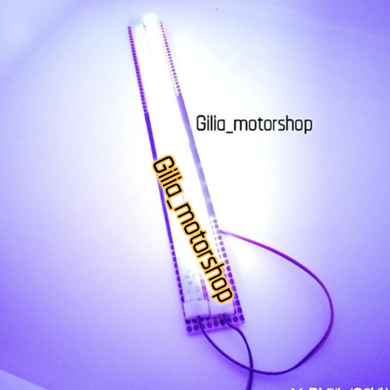 Lampu Kolong /Lampu Strip /lampu List LED 30 Cm Double Isi 2 Protaper Bening Tebal Universal Motor Mobil