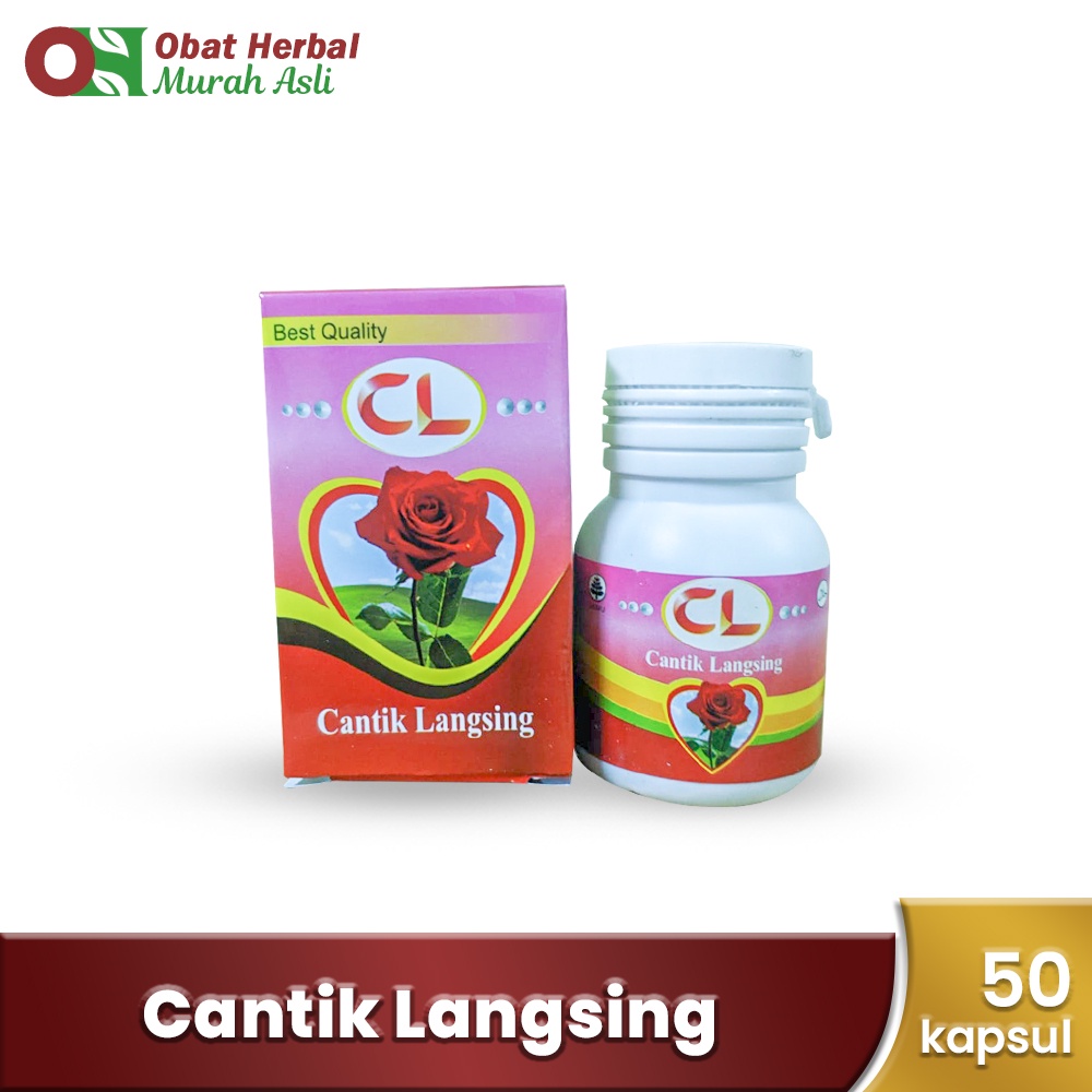 Obat Herbal Pelangsing Yang Cepat dan Aman Cantik Langsing Isi 60 Kapsul