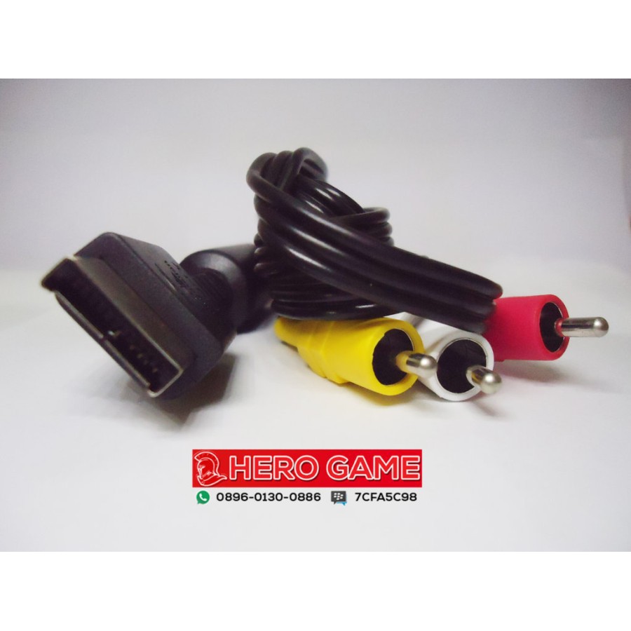 KABEL AV PS2 PS3 / CABLE RCA PS2 ORIGINAL MESIN