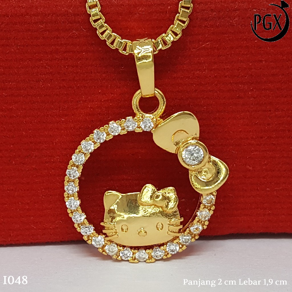 PGX Liontin Kalung Xuping Wanita Aksesoris Fashion Perhiasan Lapis Emas  - I048