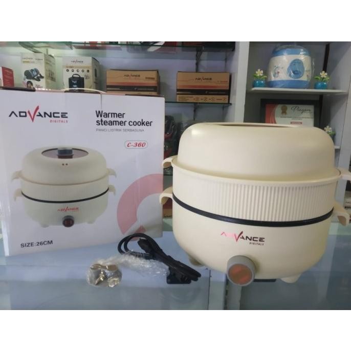 Advance C-360 Panci Listrik Elektrik Multifungsi Warmer Steamer Cooker 26 Cm | Advance C 360 Panci Listrik Serbaguna Advance C360 | FMS