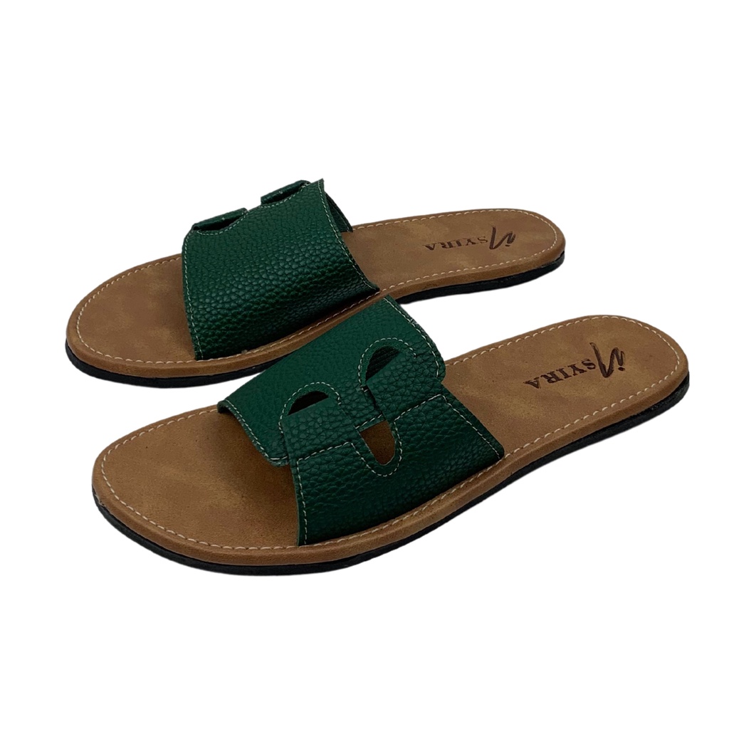 Insyira - Sandal Wanita Vera / Sandal Slop Wanita Non Slip Alas Coklat