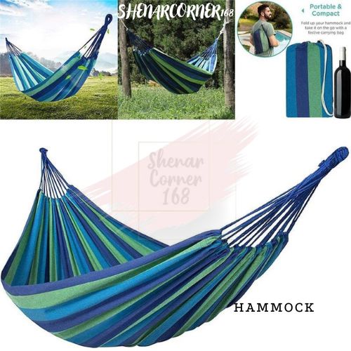 SHENAR, AYUNAN HAMMOCK PELANGI / AYUNAN GANTUNG CAMPING / TEMPAT TIDUR CAMPING HAMMOCK SINGLE , SHENARCORNER168