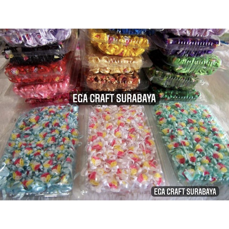 144 pcs Aplikasi Bunga B3k / Aplikasi Bunga Souvenir Pernikahan