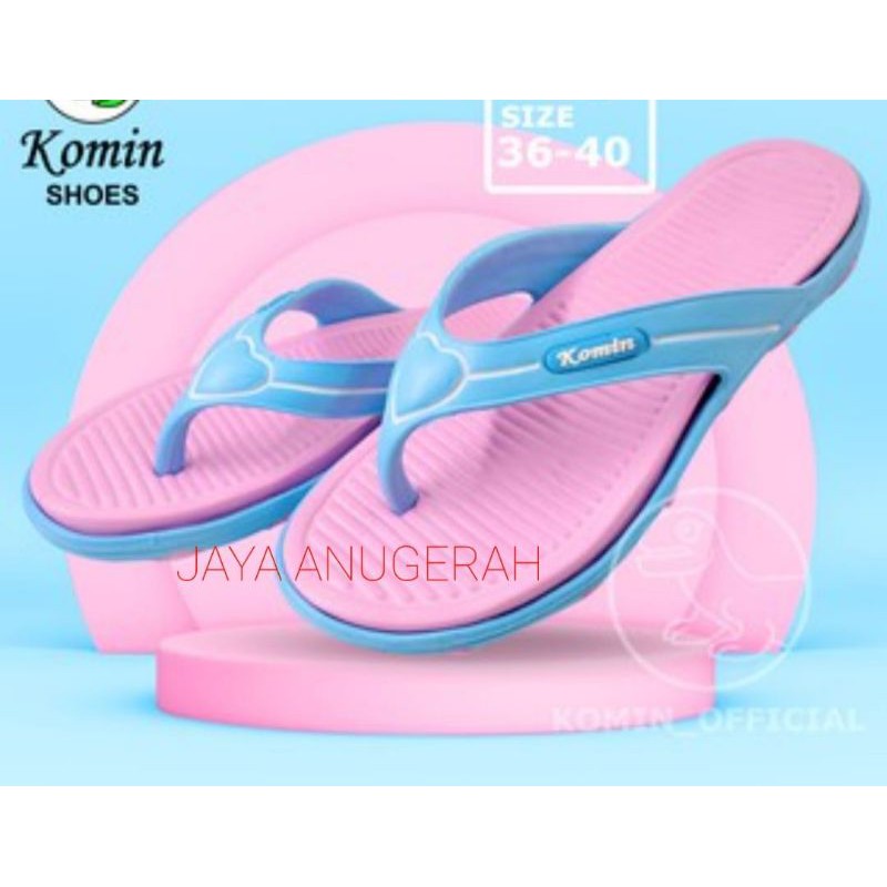 Sandal Japit Wanita Bahan Karet Ringan KOMIN K015N