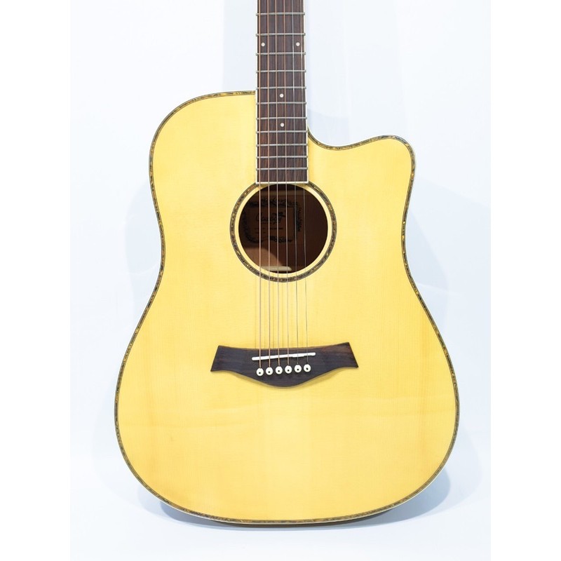 Gitar Akustik Elektrik Merk Cowboy Original Tipe GWC-240 NAS Warna Natural Equalizer Tuner Cowboy