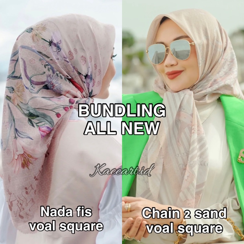 BUNDLING nada fis voal square by buttonscarves