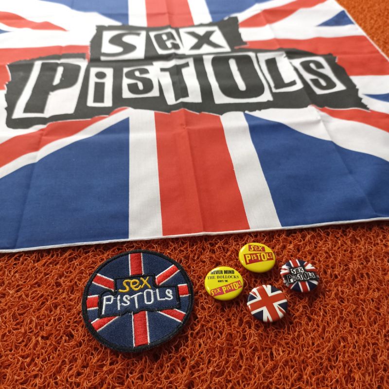 SLAYER BANDANA SEX PISTOLS SATU SET BEST QUALITY