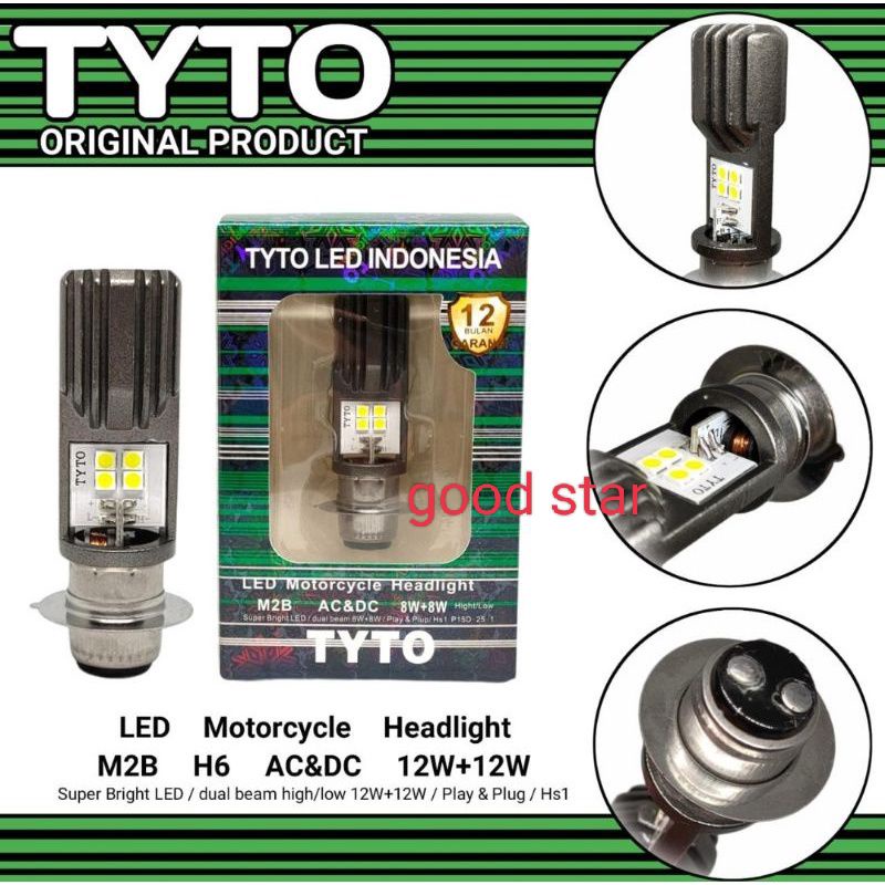 Lampu Depan Led Tyto Bolam Lampu Depan Led Kaki 1 Universal Motor Bebek &amp; Matic