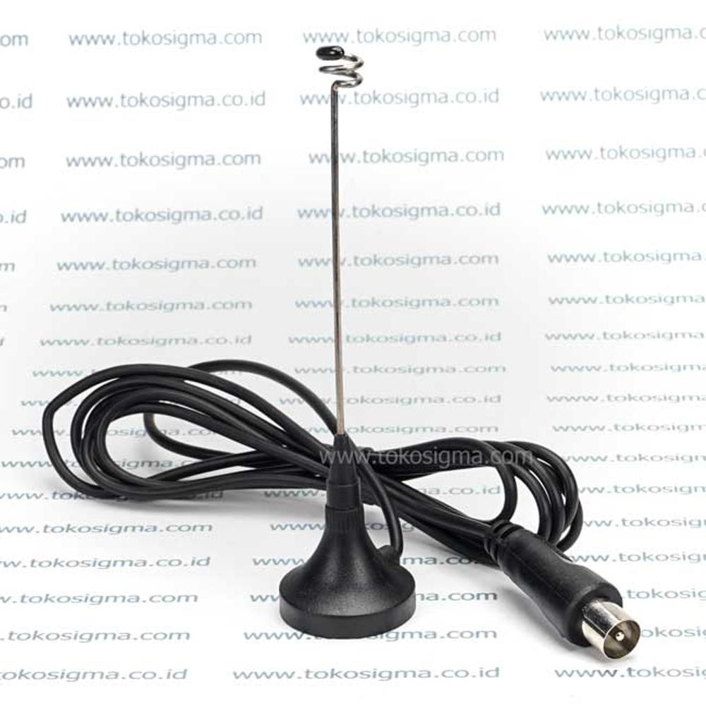 PORTABLE MAGNET ANTENA TV TUNER SIARAN ANALOG   DIGITAL DVB