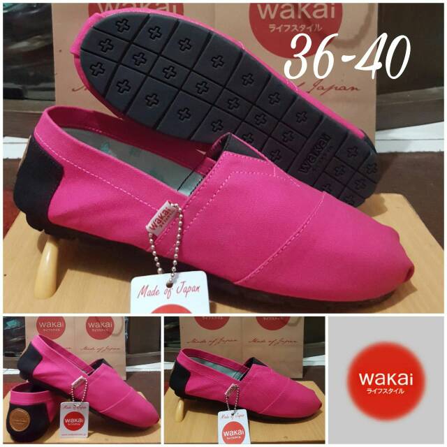 Wakai slip on grade original pink